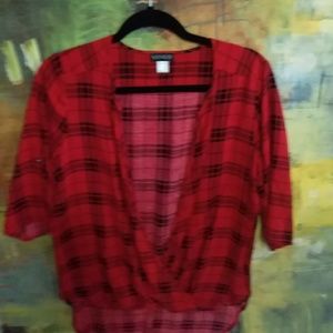 Plaid blouse
